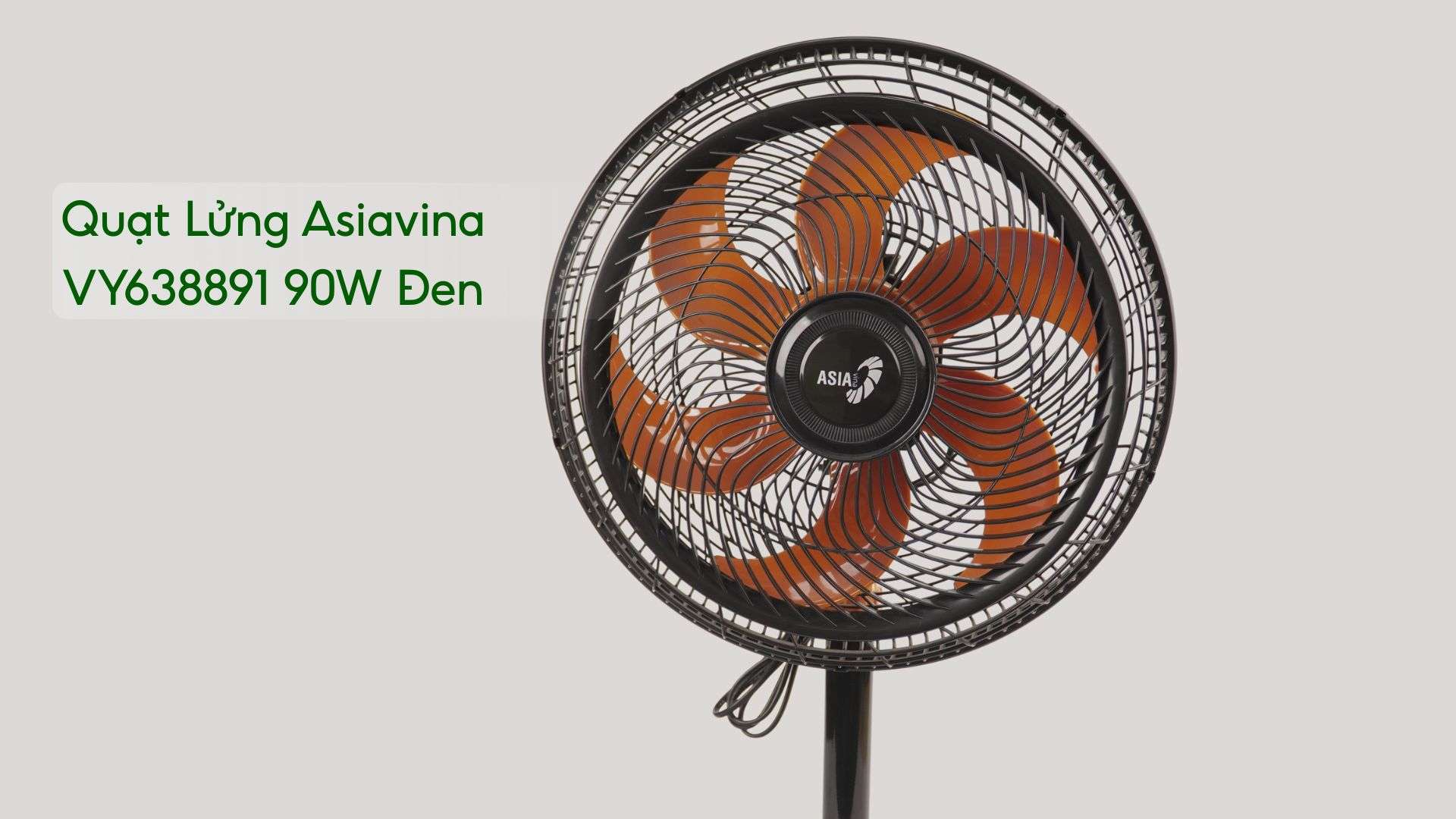 Quạt Lửng Asiavina VY638891 90W Màu Đen