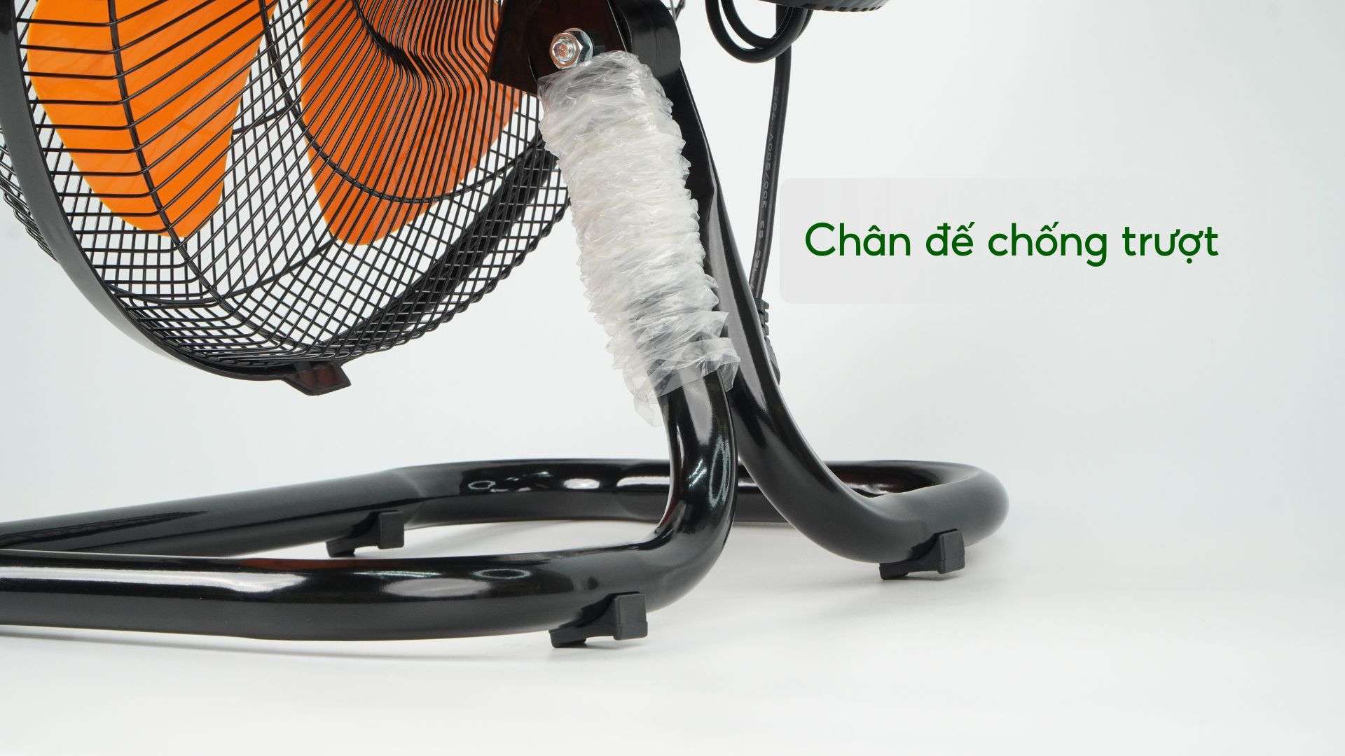 Quạt Sàn Asiavina VY586890 80W Đen Chân đế chống trượt