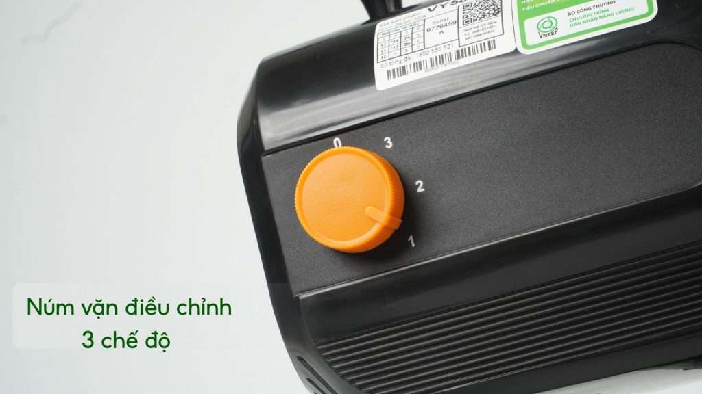 Quạt Sàn Asiavina VY586890 80W Đen Núm vặn điều chỉnh 3 chế độ
