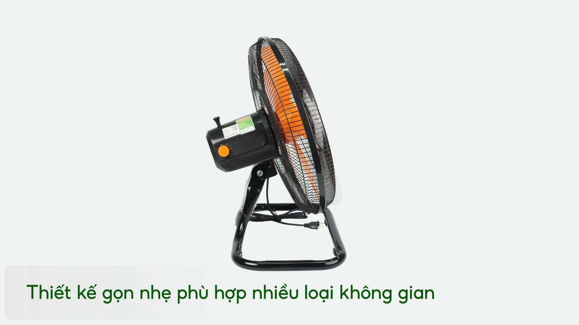 Quạt Sàn Asiavina VY586890 80W Đen Thiết kế gọn nhẹ phù hợp nhiều loại không gian