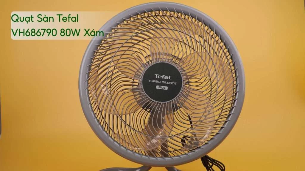 Quạt Sàn Tefal VH686790 80W Màu Xám