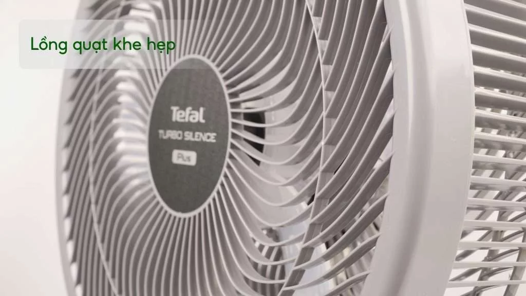 Quạt Sàn Tefal VH686790 80W Xám Lồng quạt khe hẹp