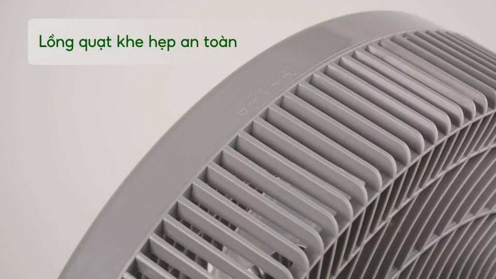 Quạt Sàn Tefal VH686790 80W Xám Lồng quạt khe hẹp an toàn