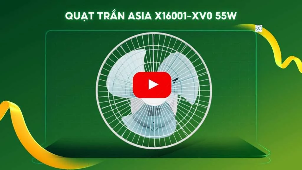 Quạt Trần ASIA X16001-XV0 55W XÁM