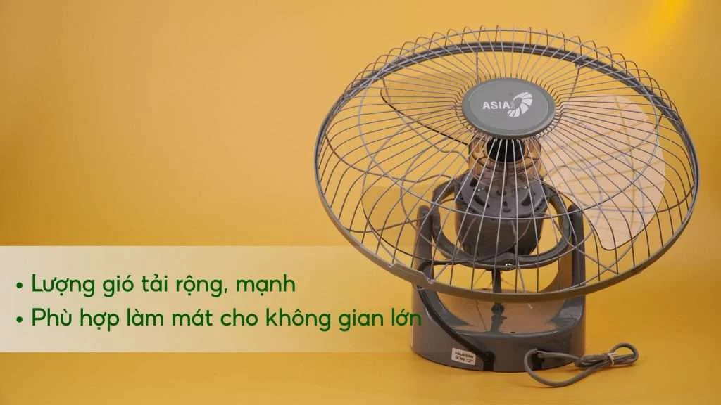Quạt Trần Đảo Asiavina X16001-XV0 55W Xám Lượng gió tải rộng, mạnh Lượng gió tải rộng, mạnh