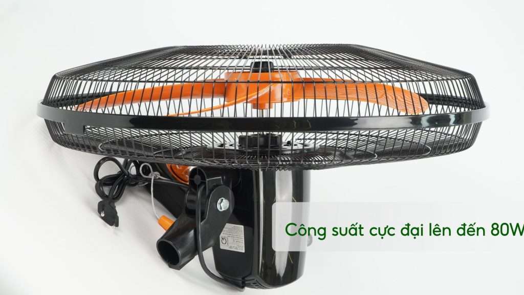 Quạt Treo Tường Asiavina L20002-DV0 80W Đen Công suất cực đại lên đến 80W