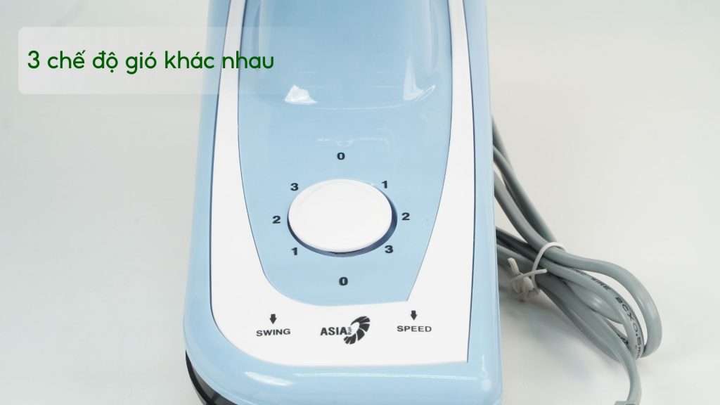 Quạt Treo Tường Asiavina VY357192 55W Xanh Thiên 3 chế độ gió khác nhau