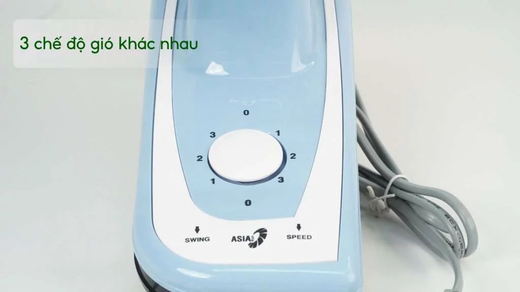 Quạt Treo Tường Asiavina VY357192 55W Xanh Thiên 3 chế độ gió khác nhau