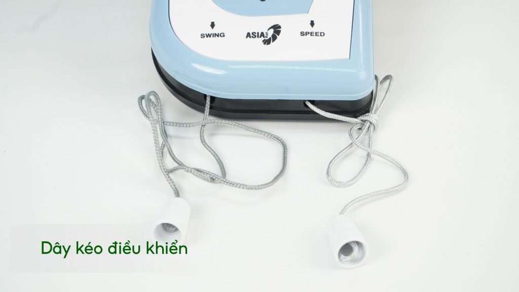 Quạt Treo Tường Asiavina VY357192 55W Xanh Thiên Dây kéo điều khiển