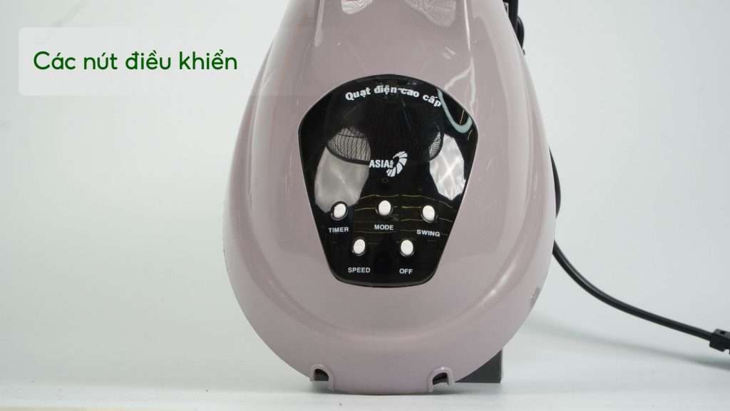 Quạt Treo Tường Asiavina VY377092 55W Xám Các nút điều khiển