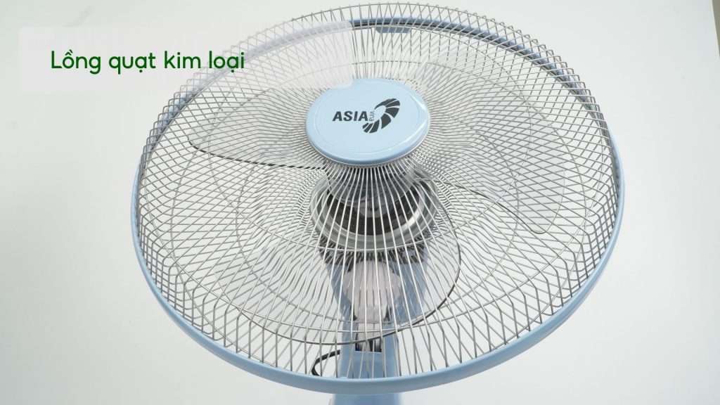 Quạt Treo Tường Asiavina VY377192 55W Xanh Thiên Lồng quạt kim loại