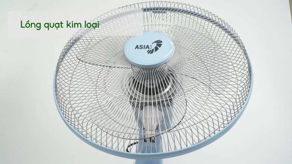 Quạt Treo Tường Asiavina VY377192 55W Xanh Thiên Lồng quạt kim loại