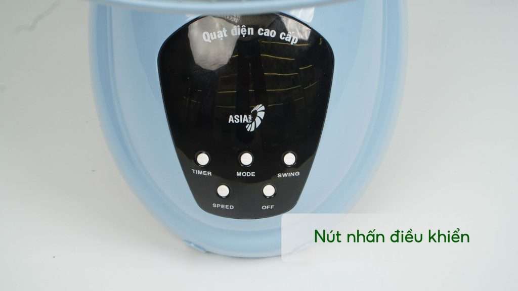 Quạt Treo Tường Asiavina VY377192 55W Xanh Thiên Nút nhấn điều khiển