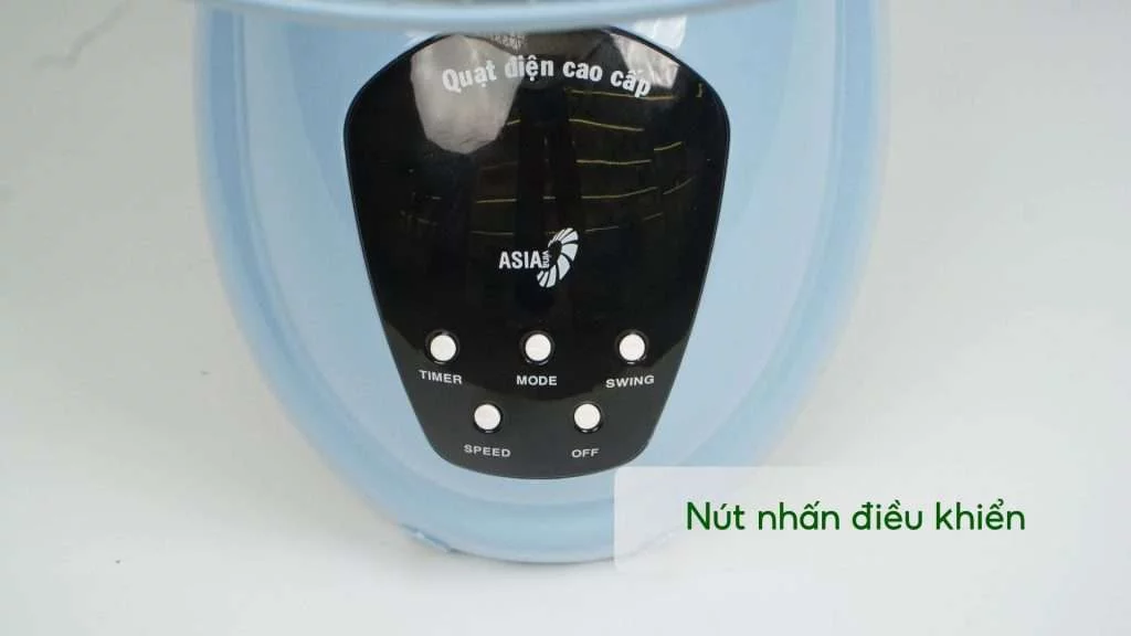 Quạt Treo Tường Asiavina VY377192 55W Xanh Thiên Nút nhấn điều khiển