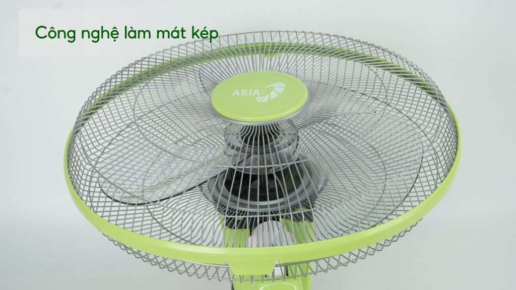 Quạt Treo Tường Asiavina VY377292 55W Xanh Chuối Công nghệ làm mát kép