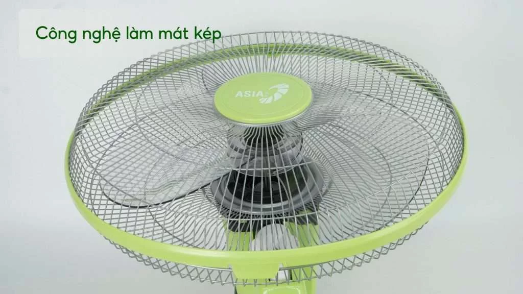 Quạt Treo Tường Asiavina VY377292 55W Xanh Chuối Công nghệ làm mát kép