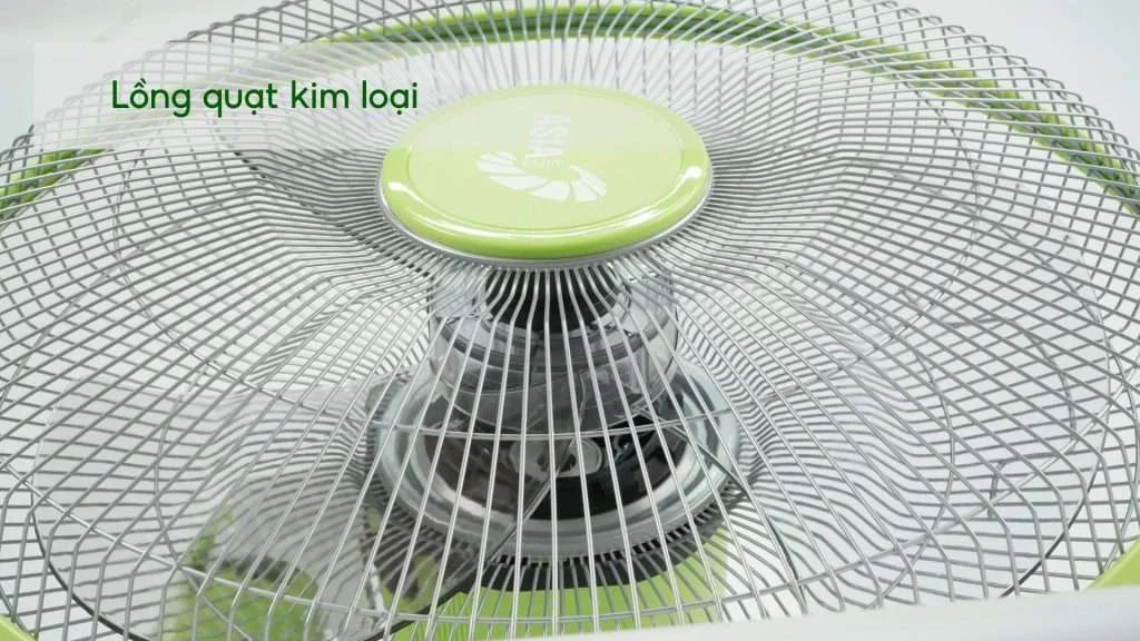 Quạt Treo Tường Asiavina VY377292 55W Xanh Chuối Lồng quạt kim loại
