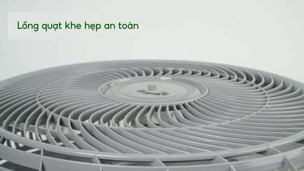 Quạt Treo Tường Asiavina VY627790 80W Xám Lồng quạt khe hẹp an toàn