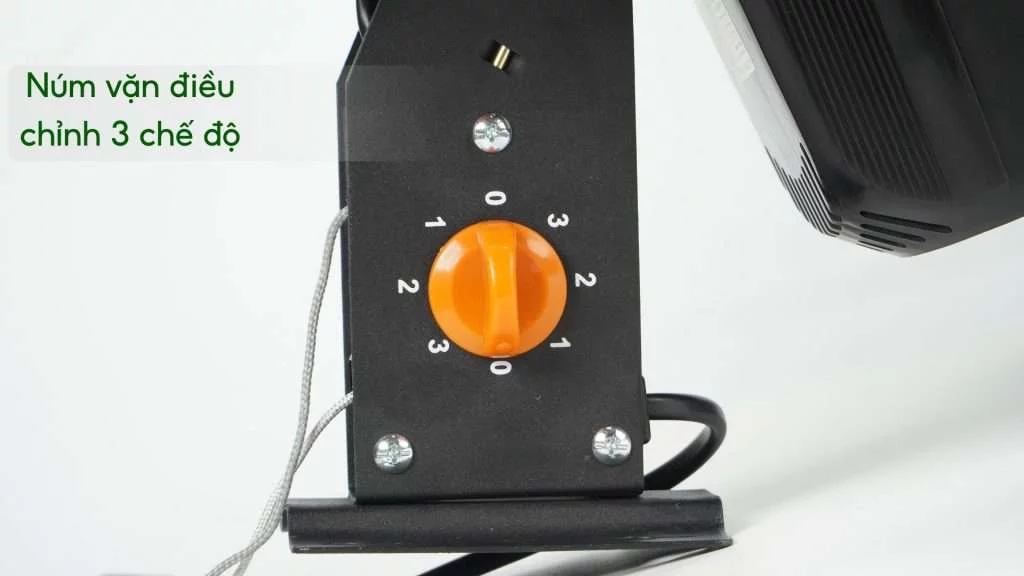 Quạt Treo Tường Asiavina VY627890 80W Đen Núm vặn điều chỉnh 3 chế độ