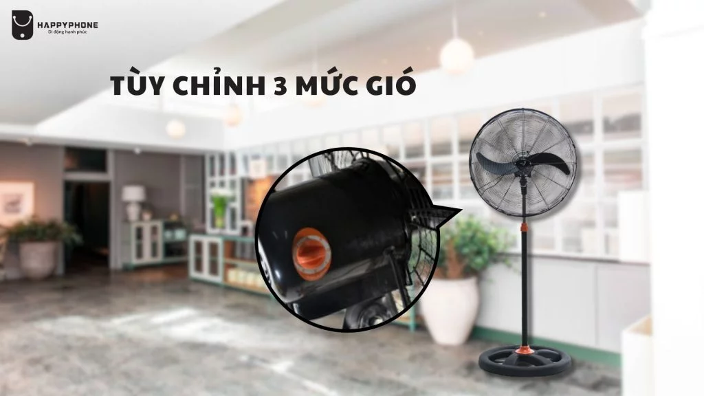 Quạt đứng Asia Vina 120W (D24001-DV0) tùy chỉnh 3 mức gió