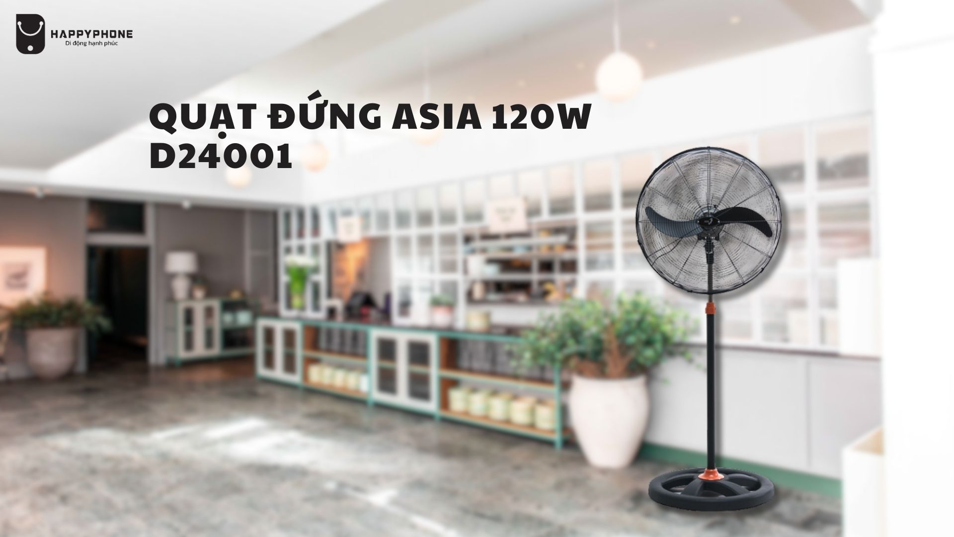 Quạt đứng Asia Vina (D24001-DV0) Công suất 120W mạnh mẽ