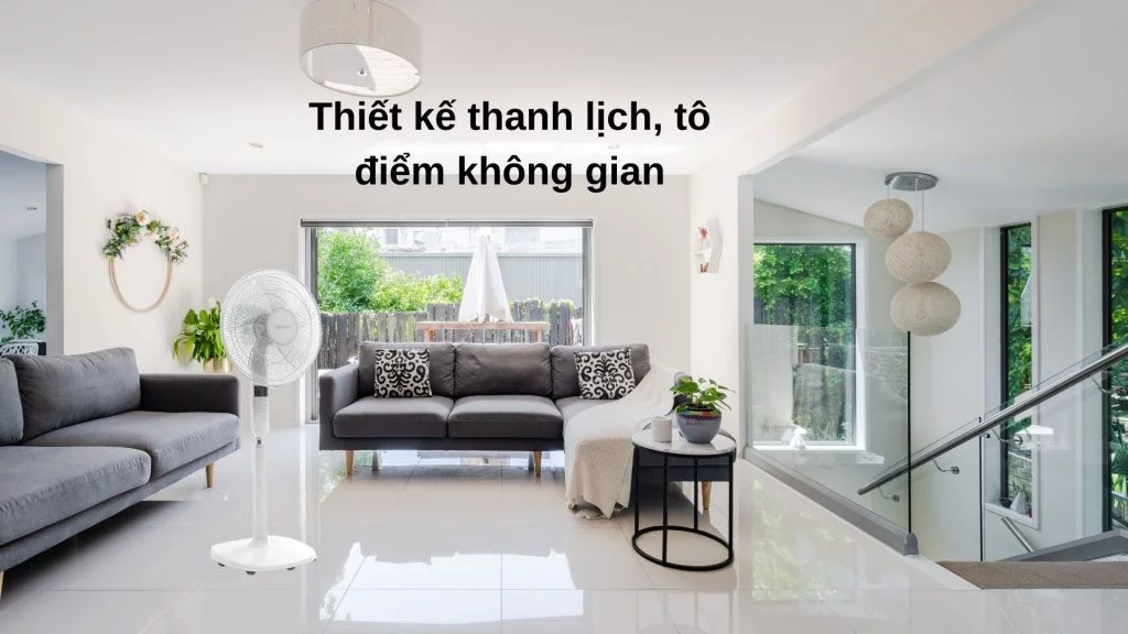 Quạt đứng Toshiba 60W (F-LSA20) Thiết kế thanh lịch, tô điểm không gian