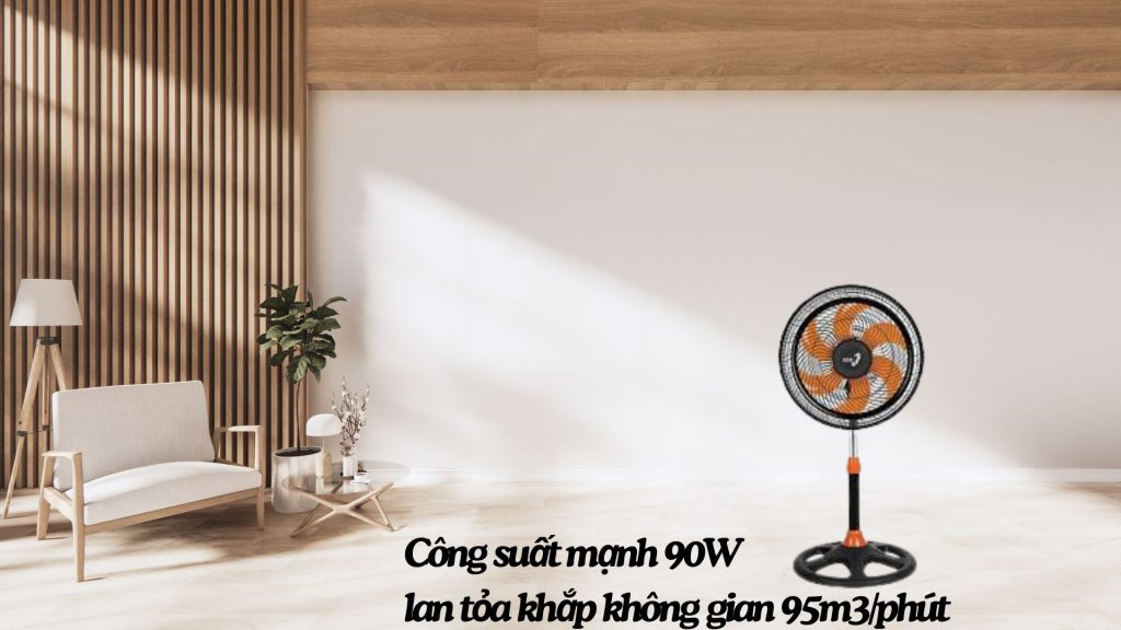 Quạt lửng Asia Vina Turbo Plus 90W (VY638891) Công suất mạnh 90W lan tỏa khắp không gian 95m3_phút