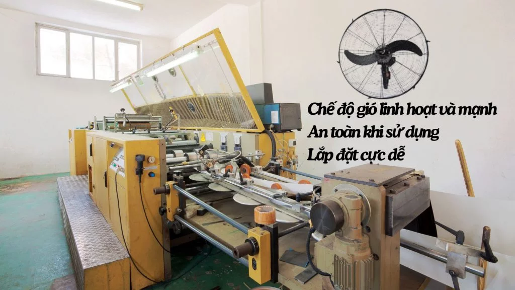 Quạt treo tường Asia Vina 120W (L24001-DV0) Linh hoạt và dễ dàng sử dụng