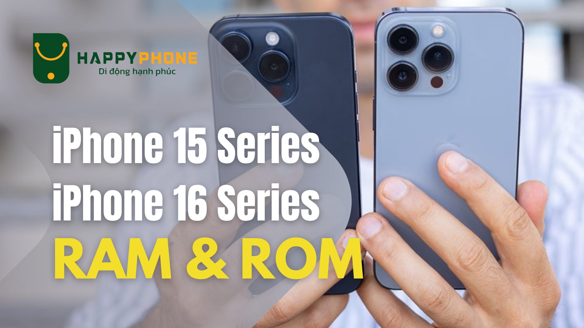 So sánh So sánh RAM và ROM iPhone 15 Series và iPhone 16 Series