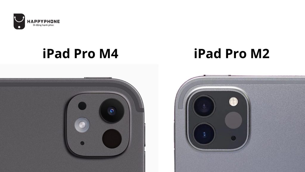 So sánh camera iPad Pro M4 với iPad Pro M2