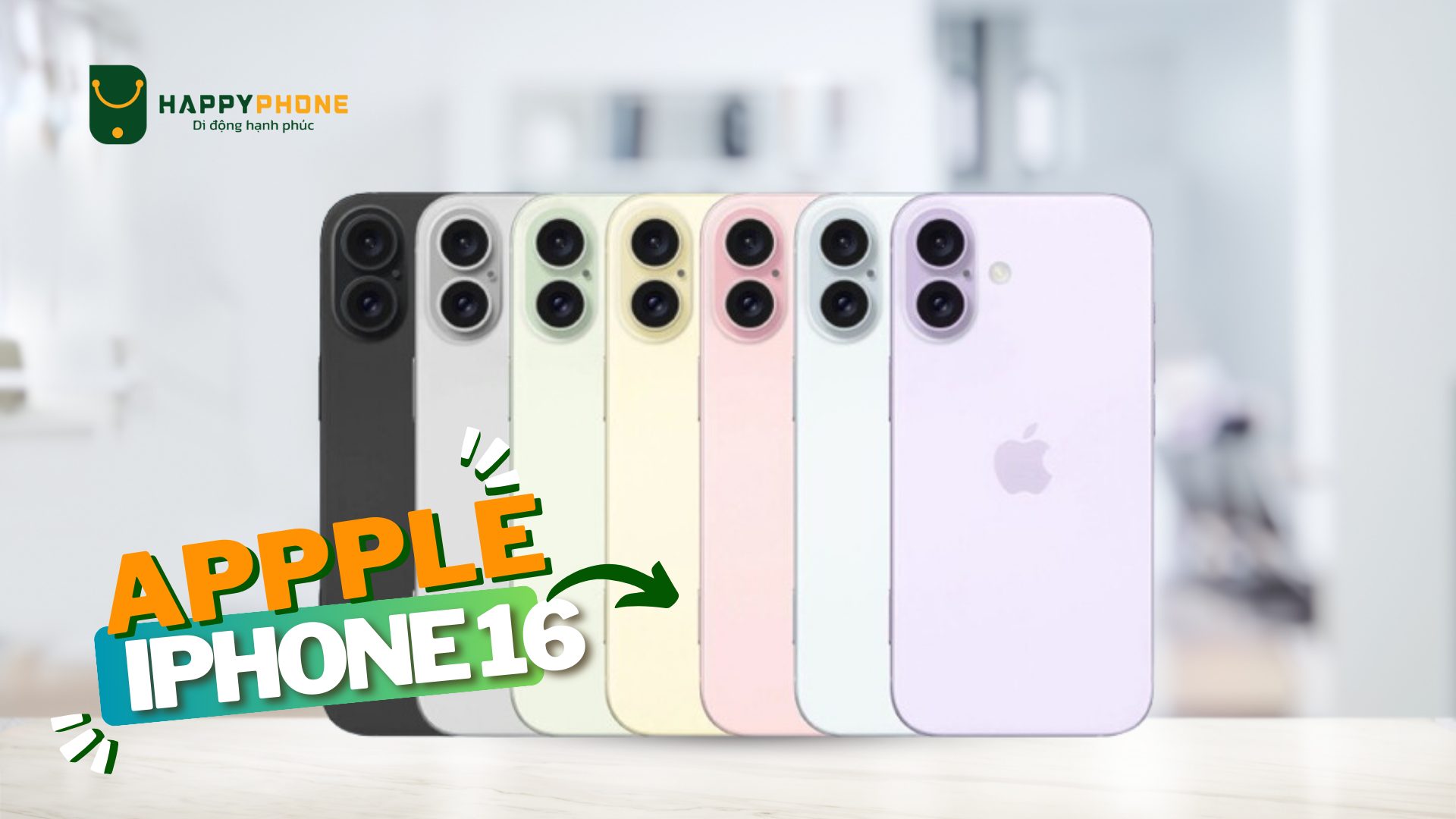 iPhone 16 và iPhone 16 plus đa dạng màu sắc
