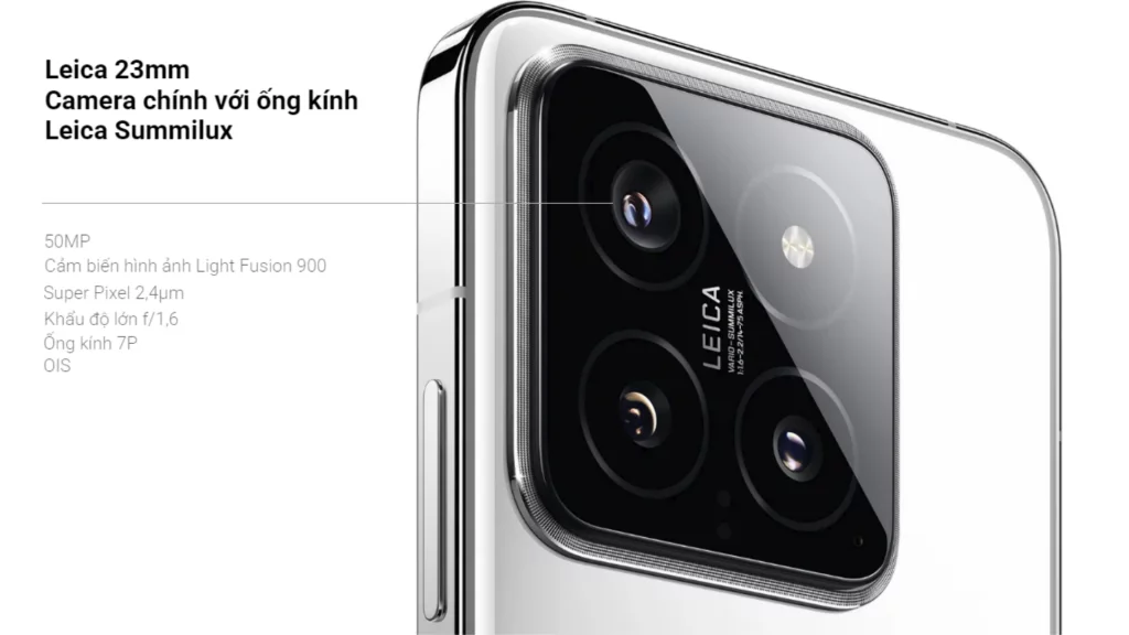 Camera sau Xiaomi 14