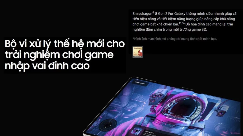 Chip Hiệu suất đột phá tiết kiệm năng lượng Galaxy Tab S9 Ultra 5G
