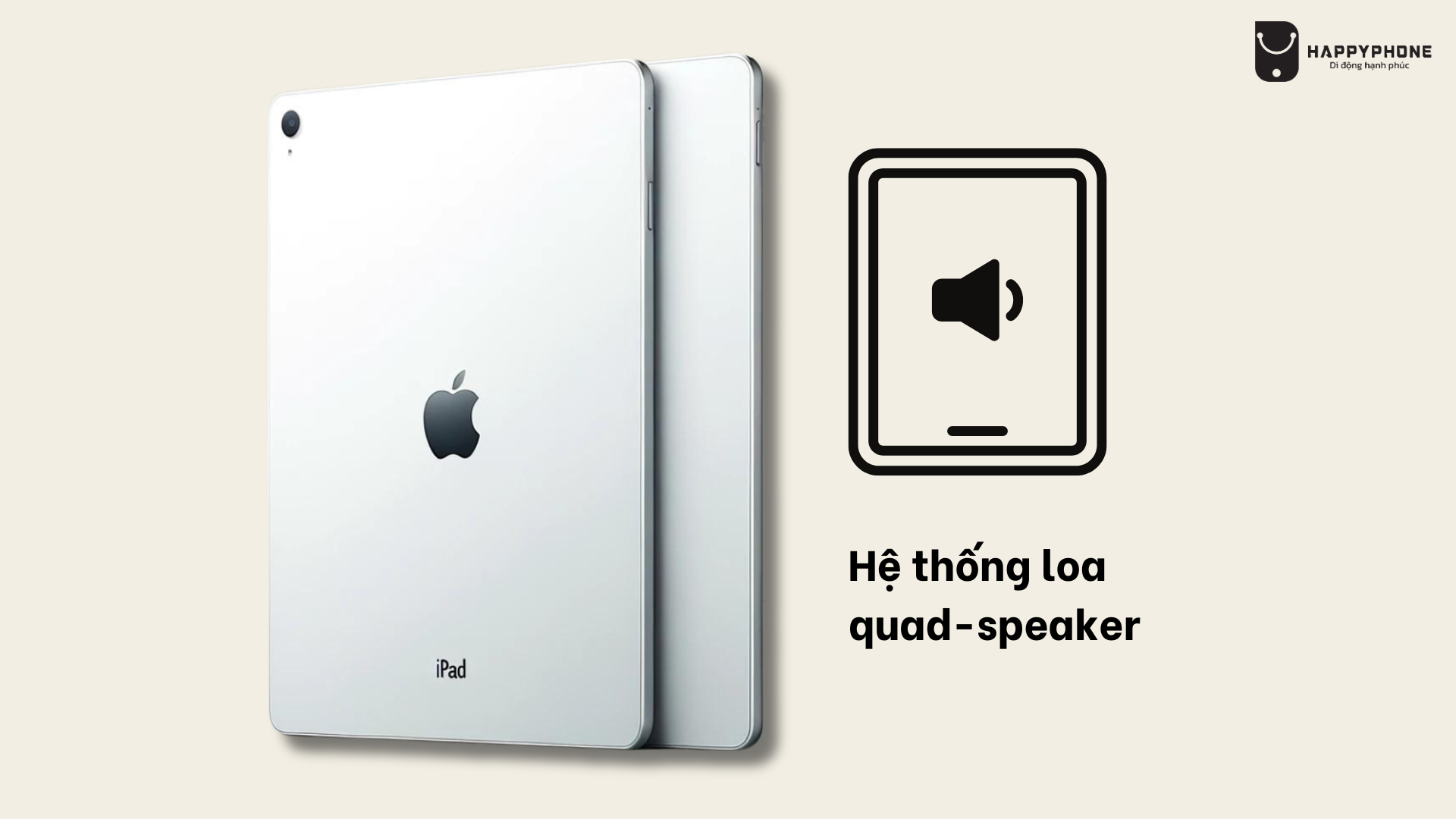 Hệ thống loa quad-speaker mang lại chất âm rõ ràng và chi tiết hơn