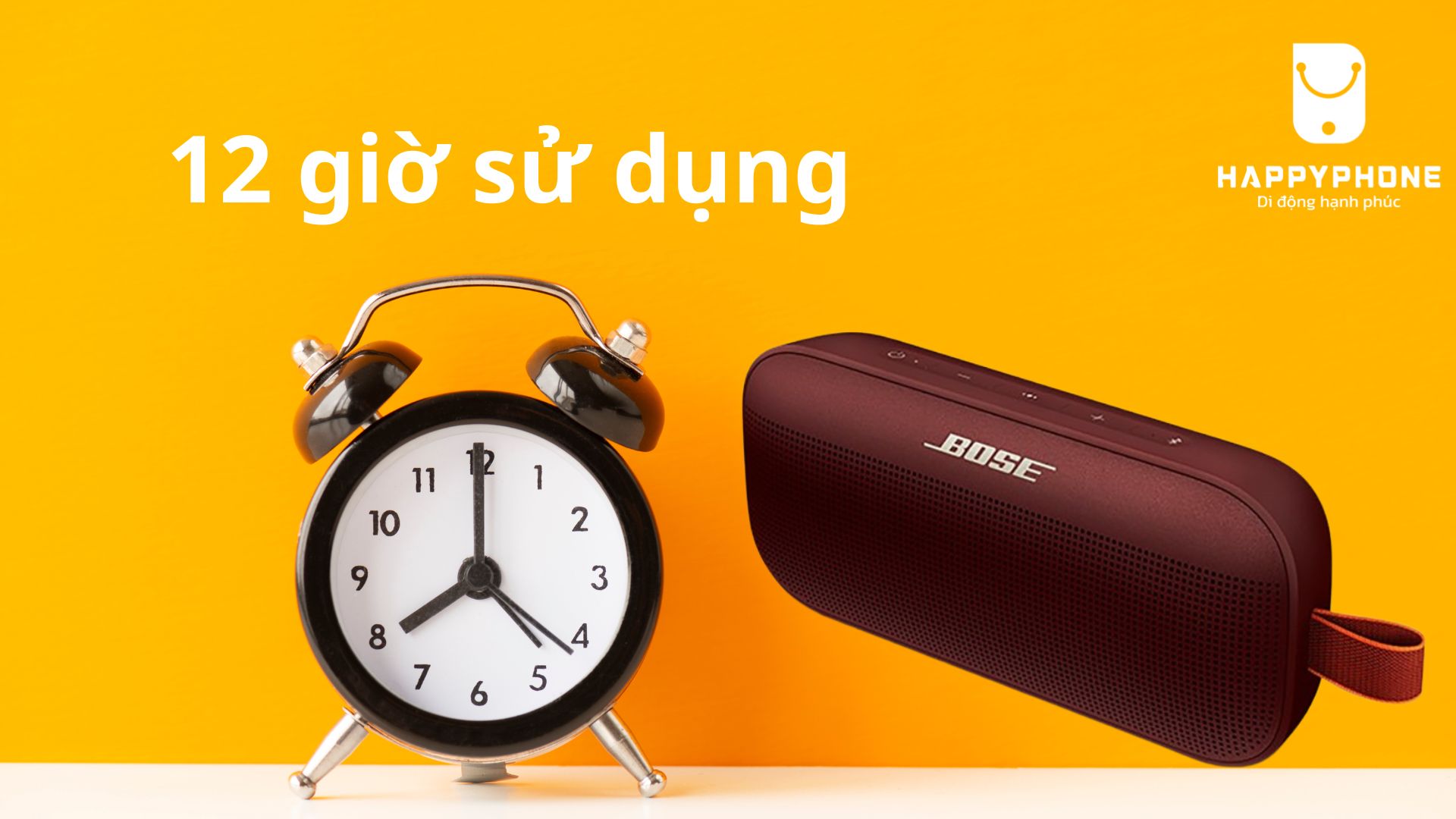 Loa Bluetooth Bose Soundlink Flex thời gian sử dụng lên đến 12 giờ liên tục