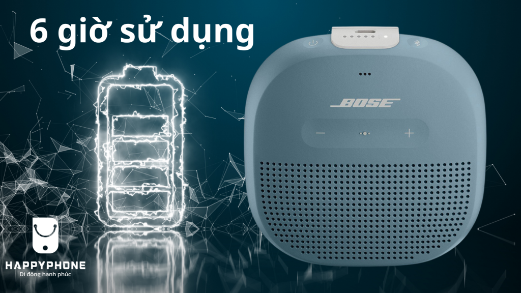 Loa Bluetooth Bose Soundlink Micro Thời lượng pin sử dụng lâu dài