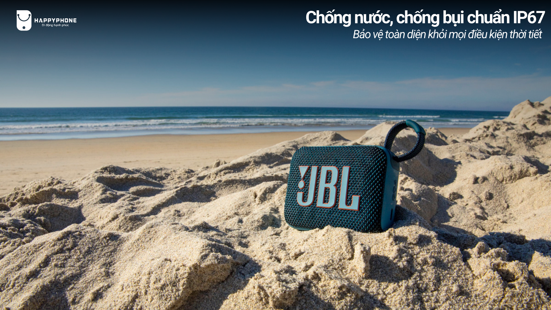 Loa Bluetooth JBL Go 4 chống nước, chống bụi chuẩn IP67