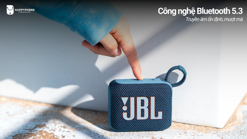 Loa Bluetooth JBL Go 4 trang bị kết nối Bluetooth 5.3