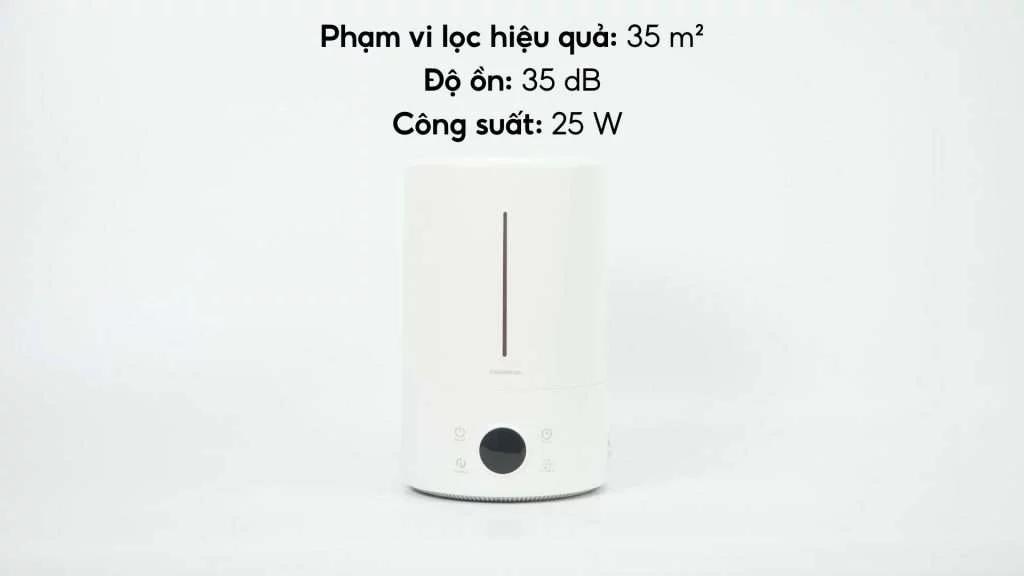 MÁY TẠO ĐỘ ẨM Deerma F628S Phạm vi lọc hiệu quả_ 35 m² Độ ồn_ 35 dB Công suất_ 25 W