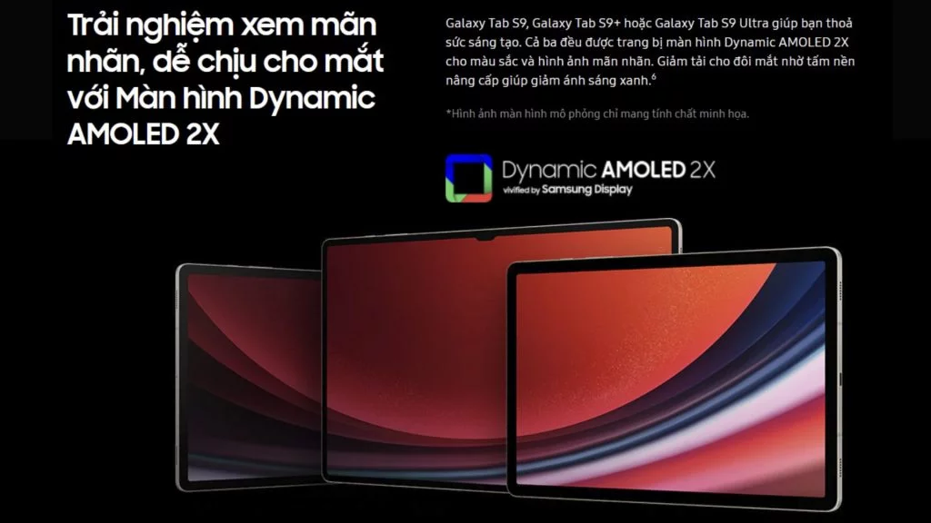 Màn hình Galaxy Tab S9 Ultra 5G