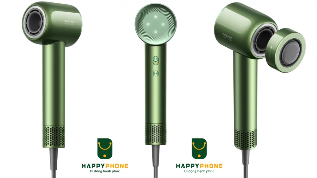 Máy sấy tóc Dreame Glory Master AHD10 300 thiết kế sang trọng với tông màu xanh lá