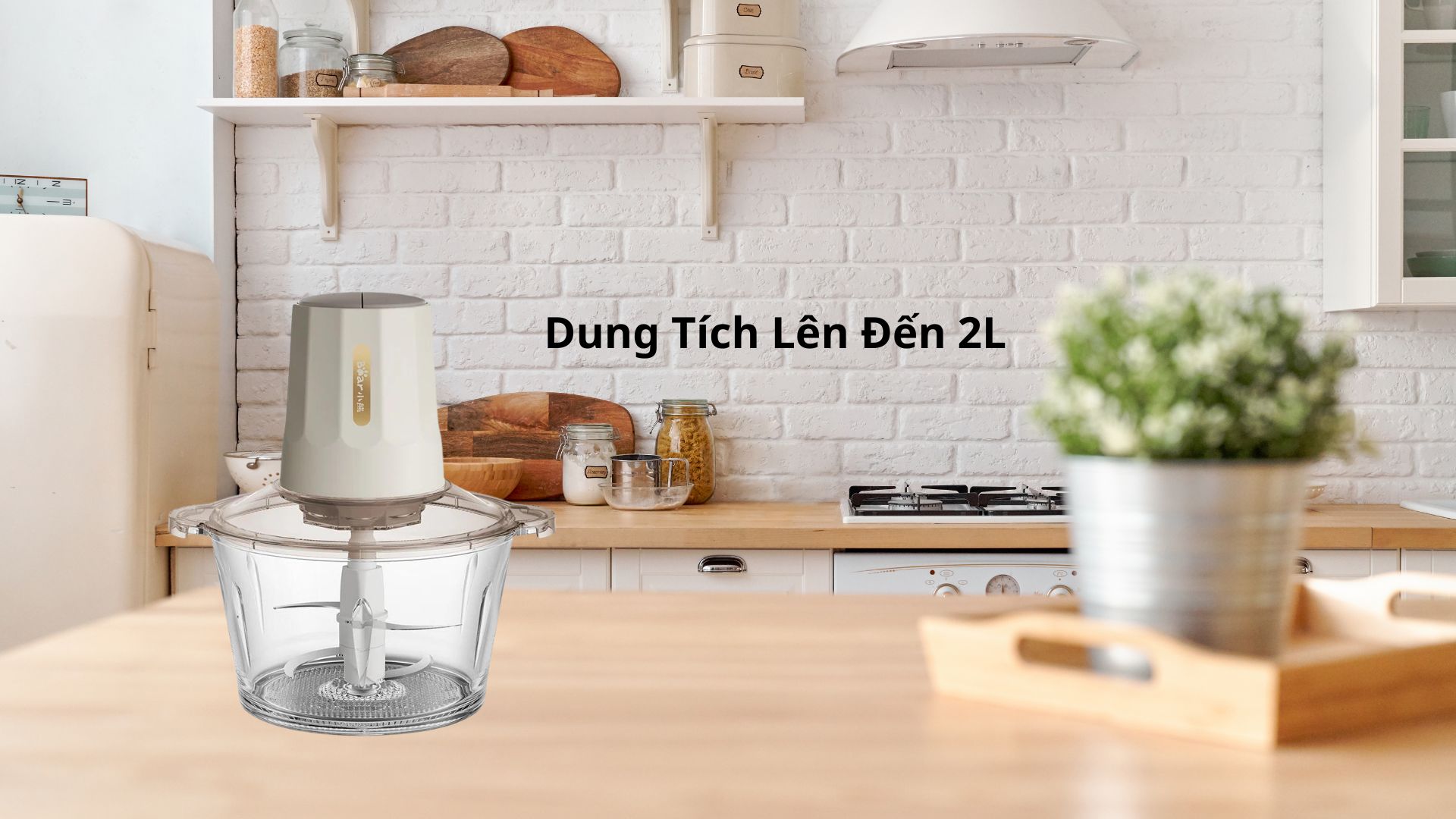 Máy xay thực phẩm Bear QSJ-E03B2 Dung tích lớn 2 lít