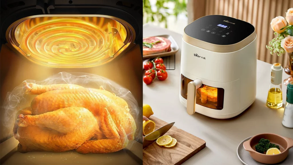 Nồi chiên không dầu Bear QZG-F15E3 Công suất lên đến 1500W