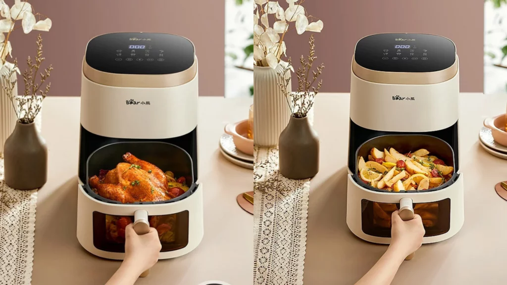 Nồi chiên không dầu Bear QZG-F15E3 Thiết kế đắng cấp, điểm nhấn khác biệt