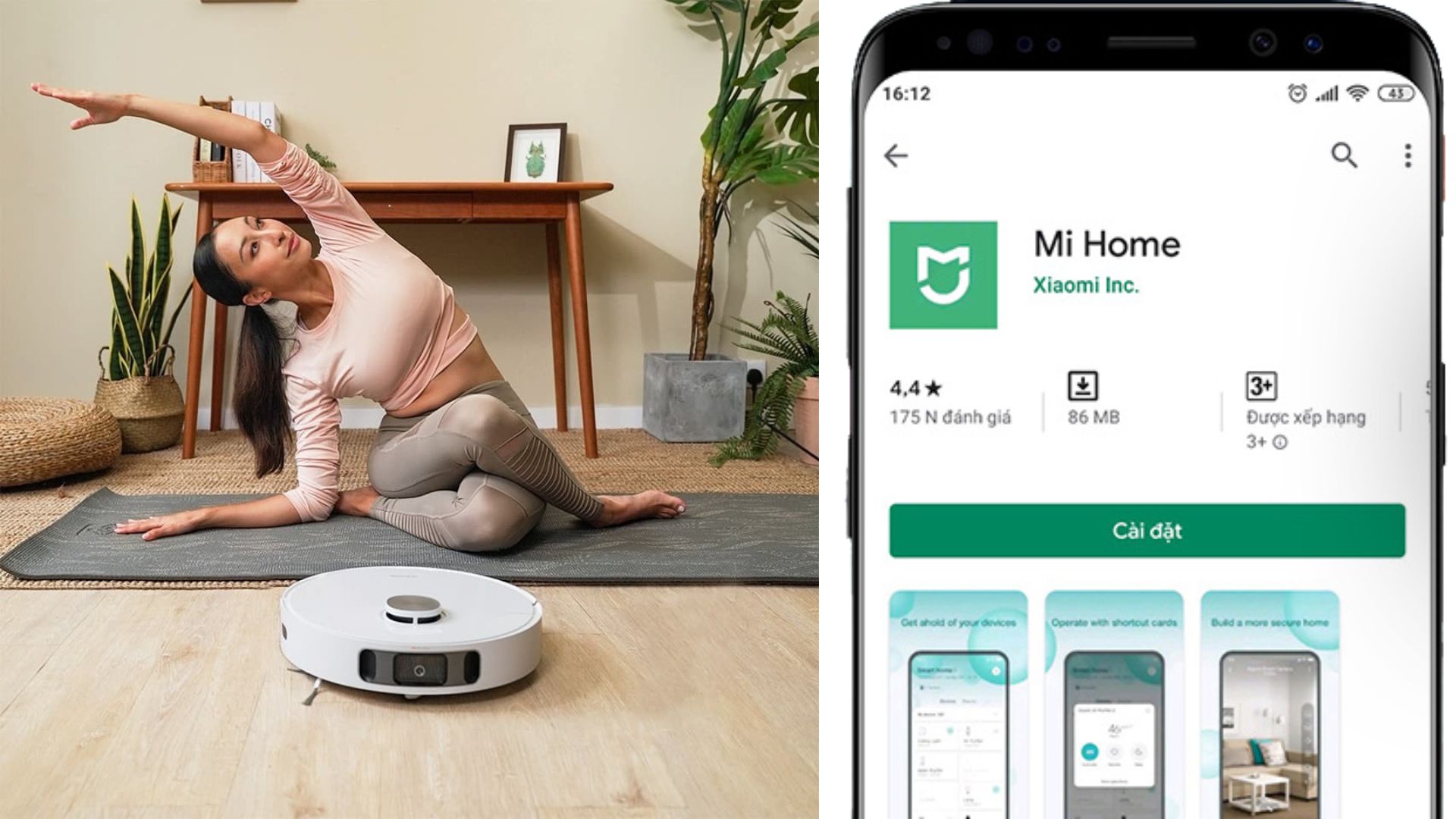 Robot hút bụi lau nhà Dreame L10S Ultra SE điều khiển qua app Mi home