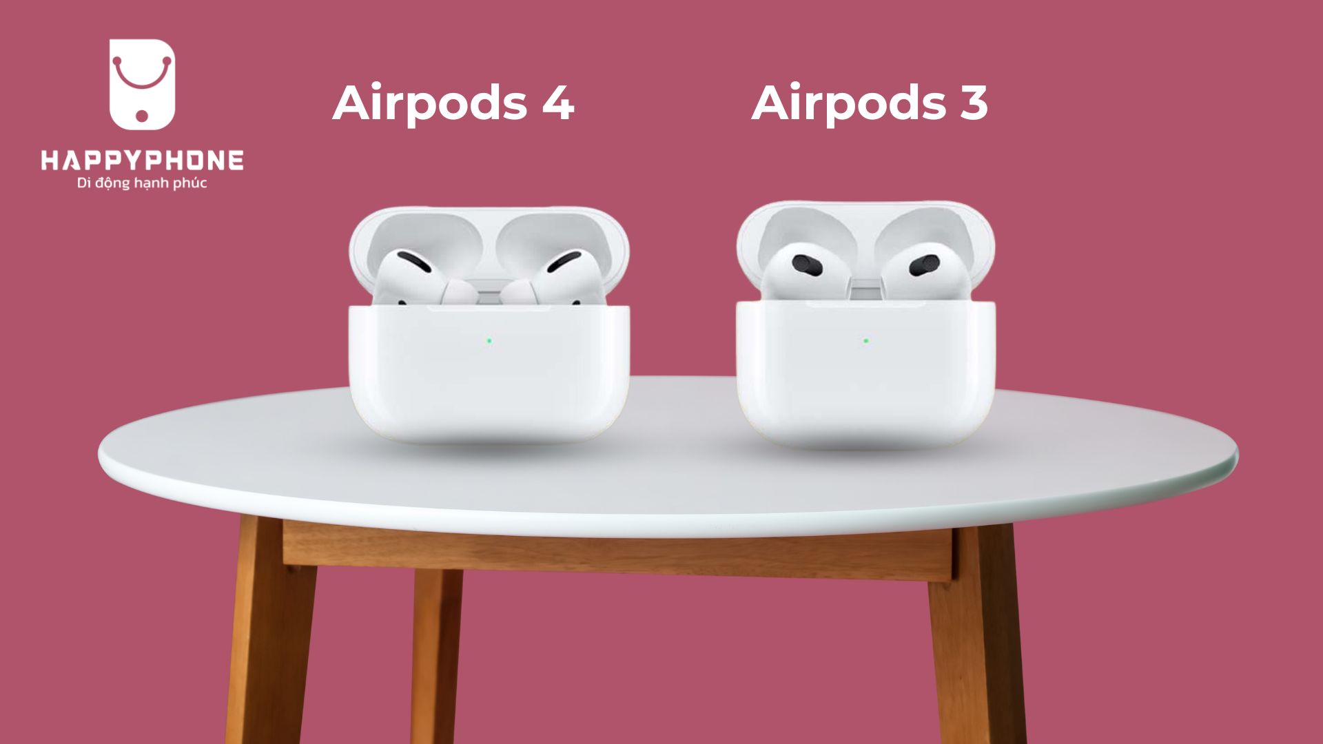 So sánh kích thước Airpods 4 với Airpods 3