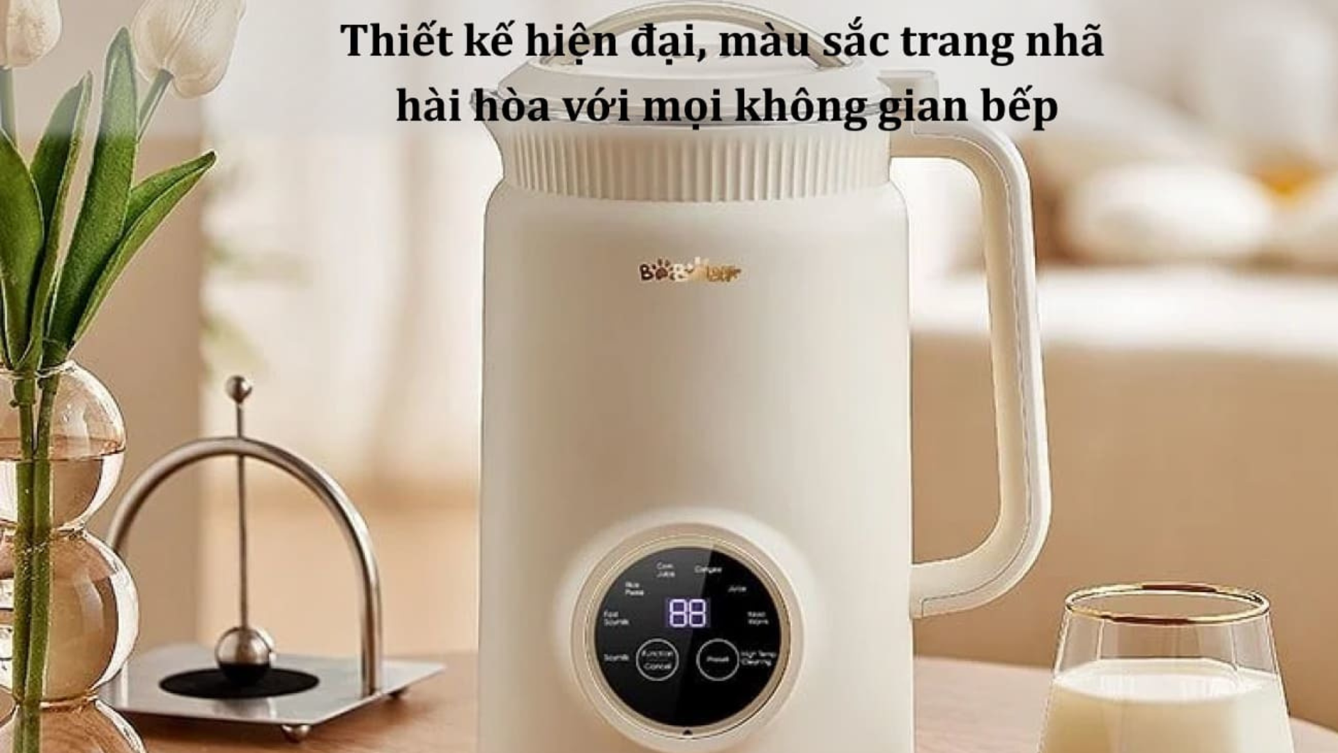 Thiết kế máy làm sữa hạt Bear DJJ-D06W5