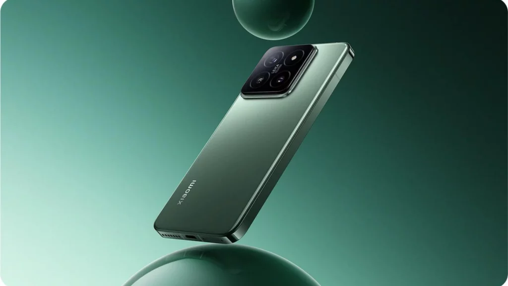 Xiaomi 14 được thiết kế màu xanh ngọc bích
