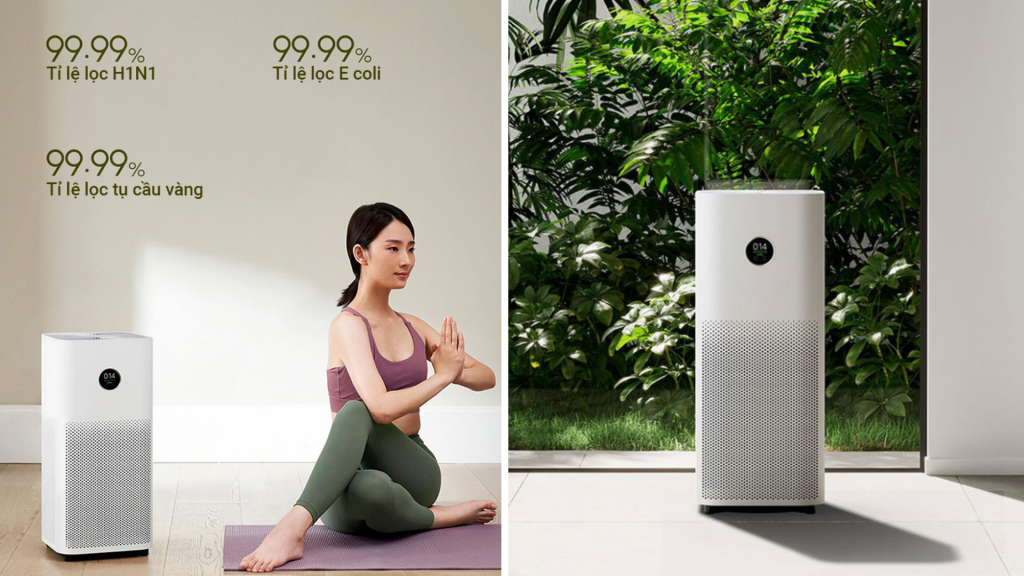 Xiaomi Smart Air Purifier 4 EU tốc độ 400 m³giờ phân phối không khí sạch