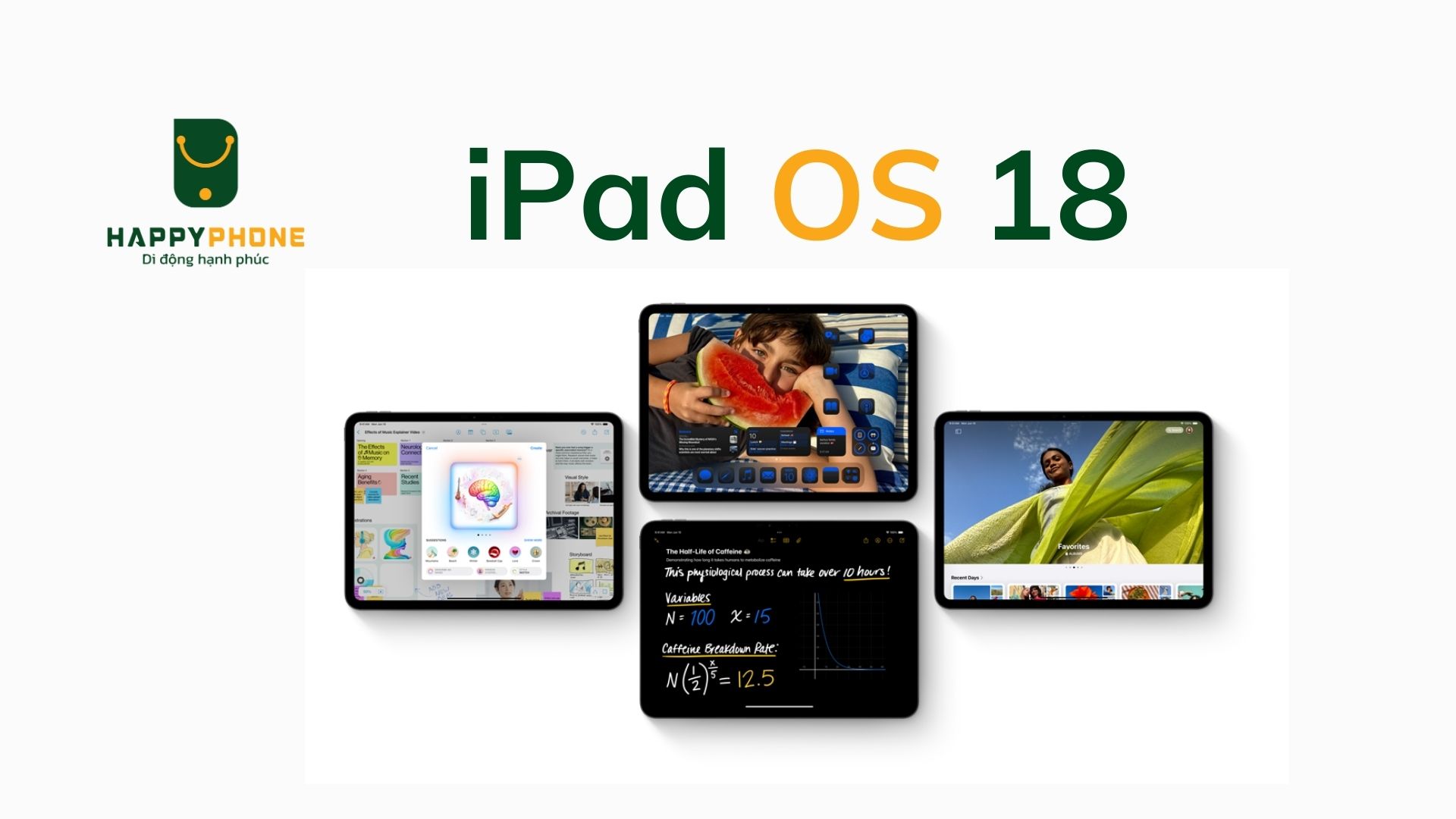 iPad Mini 7 sử dụng hệ điều hành iPad OS 18 